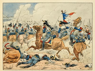 Illustration taken from the book “The heros of the century””, anecdotal recits by Dick de Lonlay and illustrated by Louis Bombled (1862-1927) by Louis Charles Bombled