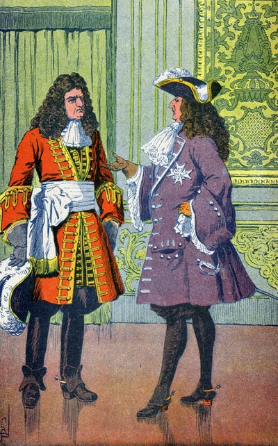 Louis XIV ve Marechal de Villars by Louis Charles Bombled