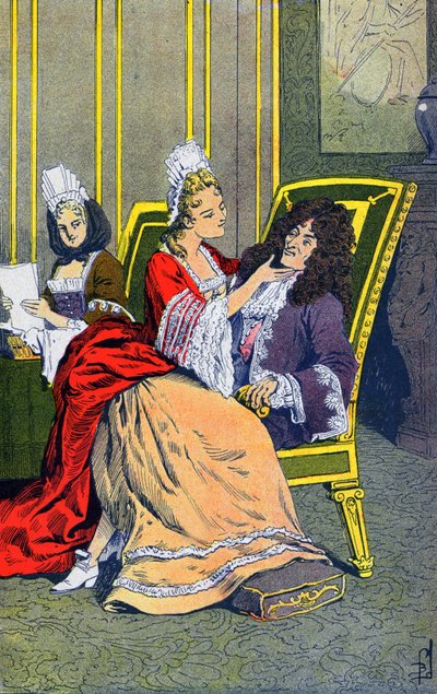 Louis XIV ailesi by Louis Charles Bombled