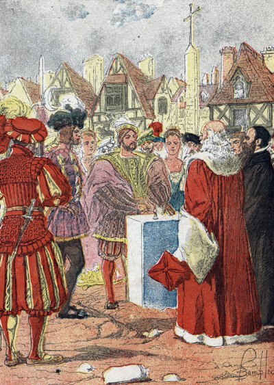 İtalyan mimar Boccador tarafından çizilen Hotel de Ville de paris