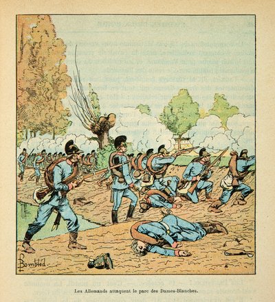 Louis Bombled (1862-1927) tarafından resmedilen Grenest olarak bilinen Eugene Sergent tarafından Loire Armee (Fransız-Alman Savaşı; 1870 -1871 seferi): 18 Ekim