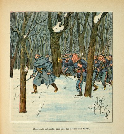 Louis Bombled (1862-1927) tarafından resmedilen Grenest olarak bilinen Eugene Sergent tarafından Loire Armee (Fransız-Alman Savaşı; 1870 -1871 seferi): Ocak 1871