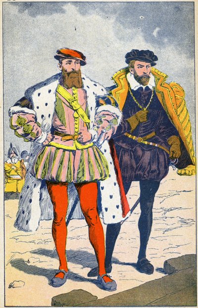 Guise Dükü ve Coligny Amirali by Louis Charles Bombled