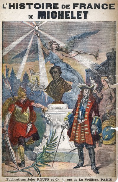 Fransa Tarihi, Michelet, c.1900 (çizim) by Louis Charles Bombled