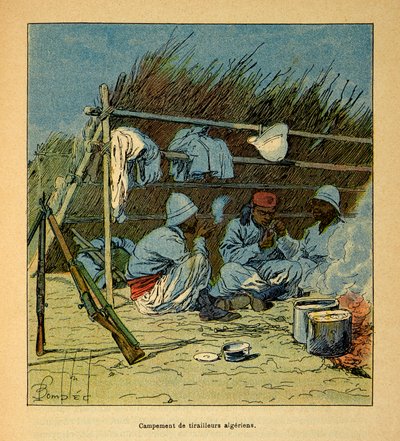Intambara yo muri Madagasikari-Anecdotal Amateka y’ingendo z’Abafaransa zo mu 1885-1895 na Henri Galli dit Galllichet (1854-1922), zerekanwa na Louis Bombled (1862-1927): Kwambura ingabo za Hovas mu 1895 muri Tananarive, Icyegeranyo bwite. by Louis Charles Bombled