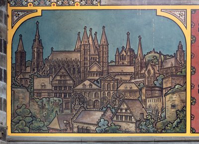 Tren istasyonu binası (Sint-Pietersstation). İç mekan. 1912. Giriş holü. by Louis Cloquet