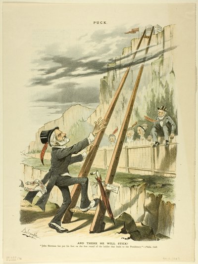Ve Orada Yapışacak!, Puck'tan by Louis Dalrymple