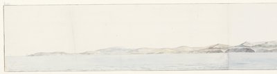 Panorama, Agrigento en de kust ile tanıştı Girgenti Kasabası ve Sahilin Uzak Görünümü (nesne üzerindeki başlık) İtalya, Sicilya ve Malta'da Seyahatler - 1778 (dizi başlığı) by Louis Ducros