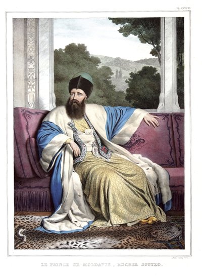 Moldova Prensi Michael Soutzo (1729-1830). "" Atina ve Konstantinopolis