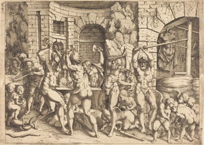 Vulkan Demirhanesi by Louis Elle I after Francesco Primaticcio