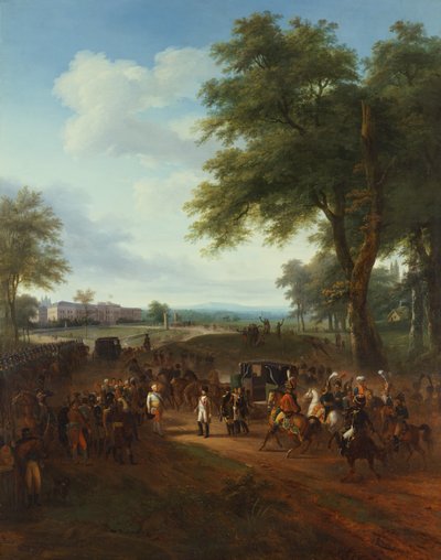 Napolyon, 2 Ekim'de Wurttemberg Dükü Frederick tarafından kabul edildi by Louis Etienne Watelet