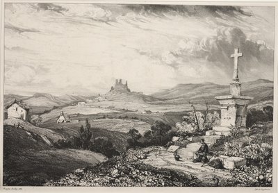 Larderole Kalesi, Auvergne by Louis Eugene Gabriel Isabey