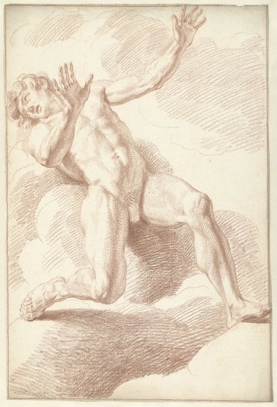 Erkek Çıplak, Yatar by Louis Fabritius Dubourg