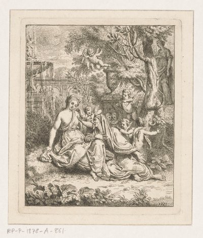 Vertumnus ve Pomona by Louis Fabritius Dubourg