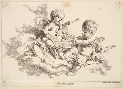 Müzik. by Louis Felix de la Rue