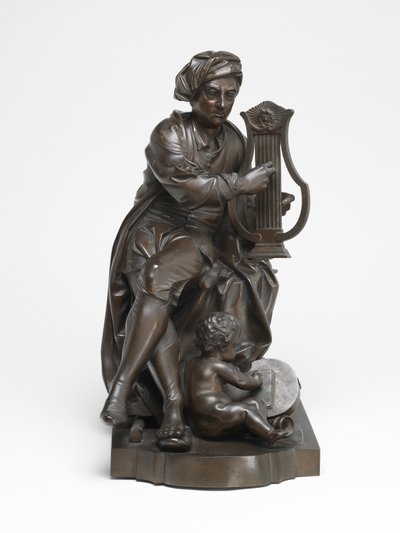 Apollo olarak George Frideric Handel by Louis Francois (after) Roubiliac