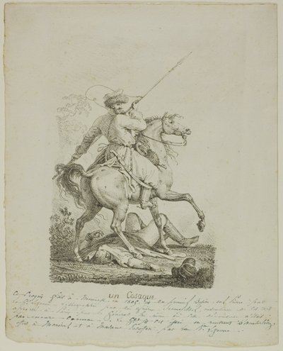 bir Kazak by Louis Francois Lejeune
