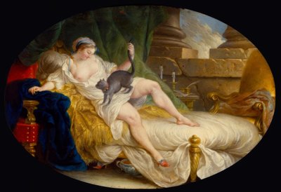 L.G.Blanchet, Julie terk edildiğini öğreniyor / 1759 by Louis Gabriel Blanchet