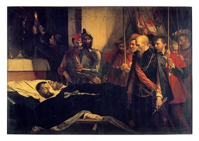 Kontlar Egmont ve Hoorn'a Son Saygı (tuval üzerine yağlıboya) by Louis Gallait