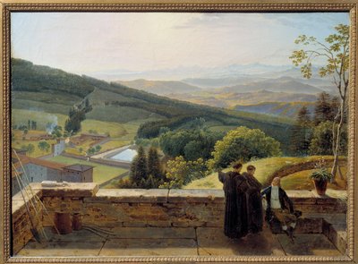 Arno Vadisi, Vallombrosa'dan görünüm by Louis Gauffier