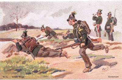 Carbiniers, Kartpostal, 1920