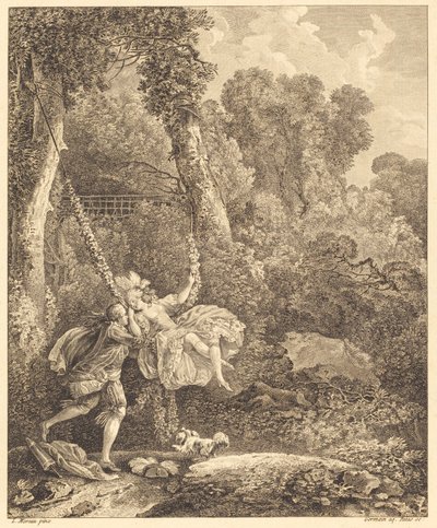 Orada birden fazla tehlike yaşıyoruz by Louis Germain and Charles Emmanuel Patas after Louis Gabriel Moreau