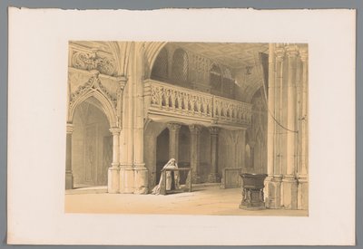 Biddende non in het Nonnbergklooster te Salzburg Saltzburg