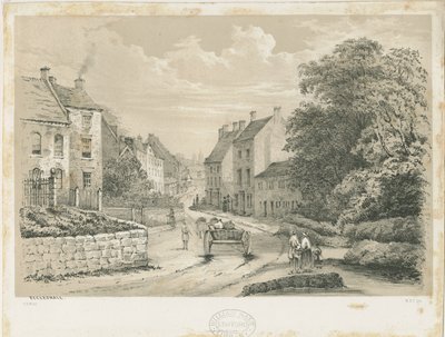 Eccleshall Köyü: litografi by Louis Haghe
