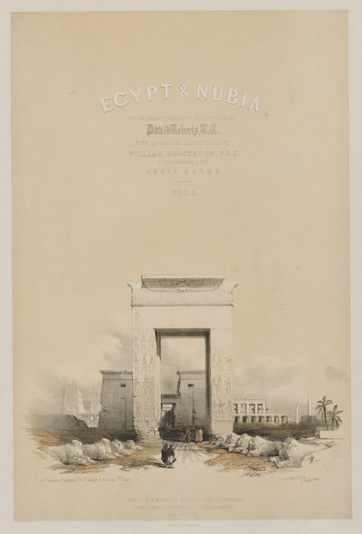 Mısır ve Nubia: Frontispiece Cilt V by Louis Haghe