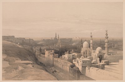 Mısır ve Nubia: Cilt III - No. 26, Kahire, Batıya Bakmak, 1838. by Louis Haghe