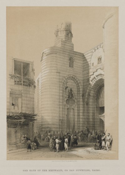 Mısır ve Nubia, Cilt III: Metwaleylerin Kapısı, Kahire by Louis Haghe