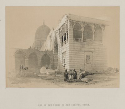 Mısır ve Nubia, Cilt III: Halife Mezarlarından Biri, Kahire by Louis Haghe