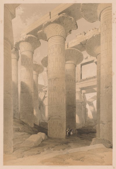 Mısır ve Nubia: Cilt II - No. 14, Karnak, 1838. by Louis Haghe