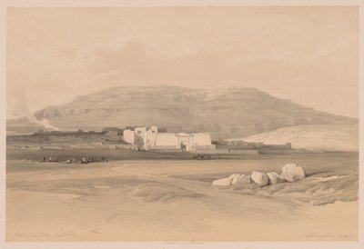 Mısır ve Nubia: Cilt II - No. 20, Medinet Abou, Thebes by Louis Haghe