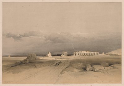 Mısır ve Nubia: Cilt II - No. 8, Memnonium Harabeleri, Thebes, 1838. by Louis Haghe
