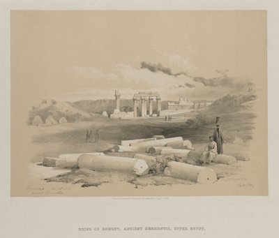 Mısır ve Nubia, Cilt II: Hermont, Antik Hermonthis, 1848. by Louis Haghe