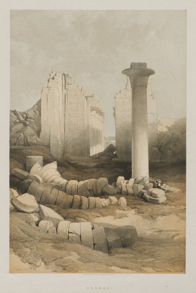 Mısır ve Nubia, Cilt II: Karnak, 1848. by Louis Haghe