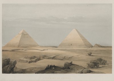 Mısır ve Nubia, Cilt II: Geezeh Piramitleri, 1848. by Louis Haghe