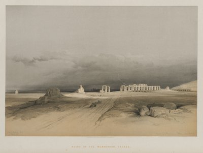 Mısır ve Nubia, Cilt II: Memnonium Harabeleri, Thebes, 1847. by Louis Haghe
