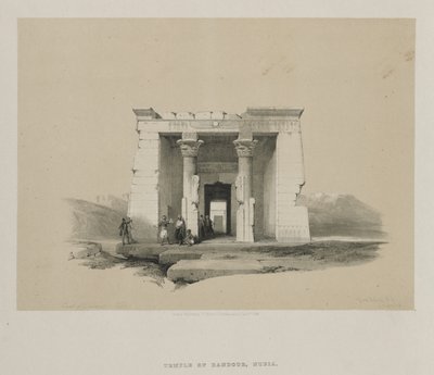 Mısır ve Nubia, Cilt II: Dandur Tapınağı, Nubia by Louis Haghe