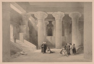 Mısır ve Nubia: Cilt I - No. 24, Esneh Tapınağı, 1838. by Louis Haghe