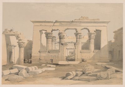 Mısır ve Nubia: Cilt I - No. 28, Kalabshi Tapınağı Portikosu by Louis Haghe