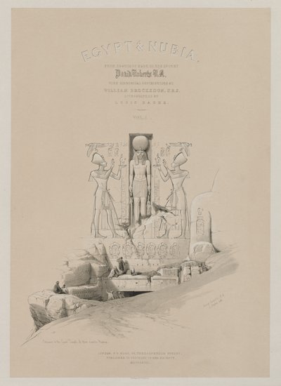 Mısır ve Nubia, Cilt I: Frontispiece by Louis Haghe