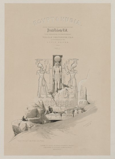 Mısır ve Nubia, Cilt I: Frontispiece, 1846. by Louis Haghe