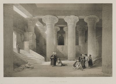 Mısır ve Nubia, Cilt I: Esneh Tapınağı, 1846. by Louis Haghe