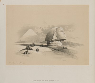 Mısır ve Nubia, Cilt I: Büyük Sfenks, Gezeeh Piramitleri by Louis Haghe
