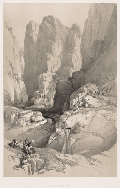 Kutsal Topraklar, Suriye, Idumea, Arabistan, Mısır ve Nubia (Cilt III): Petra'ya Giriş by Louis Haghe