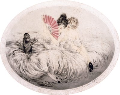 Fanın Arkasında by Louis Icart