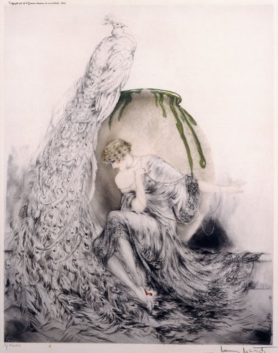 tavuskuşu by Louis Icart