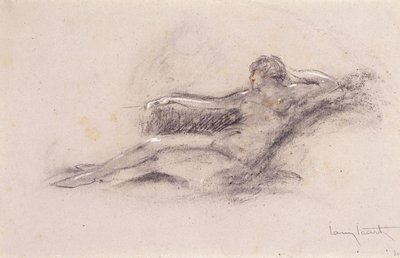 uzanmış çıplak by Louis Icart
